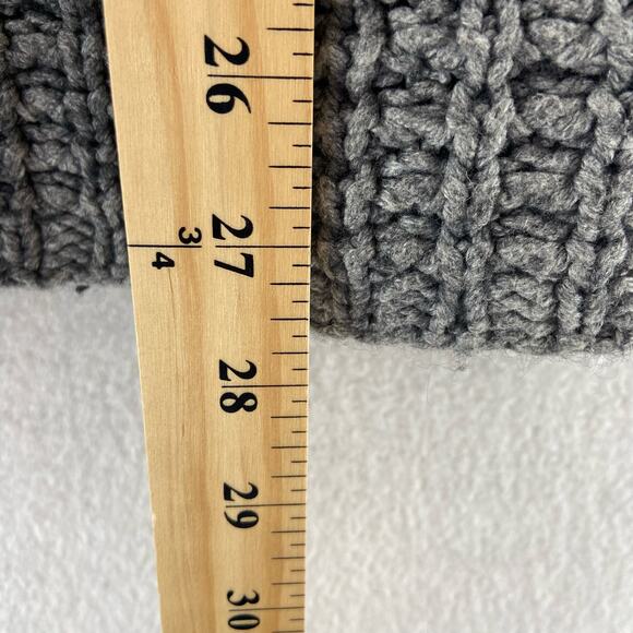 Theory Gray Eleni Cashmere Wool Tie‎ Cardigan Size Medium Sweater - Picture 4 of 7